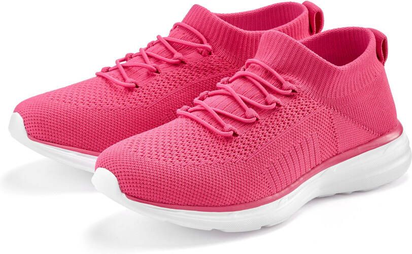 Lascana Sneakers Slipper lage schoen ultralicht en comfortabel om in te slippen VEGAN