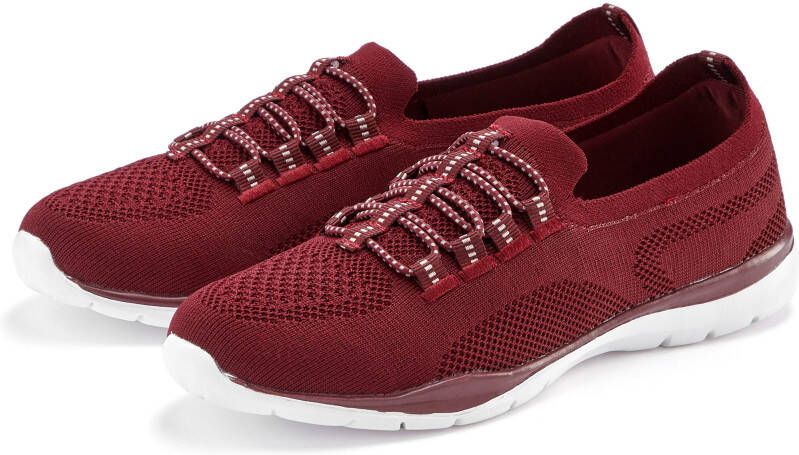 Lascana Sneakers Slippers lage schoenen om in te schieten licht meshmateriaal VEGAN