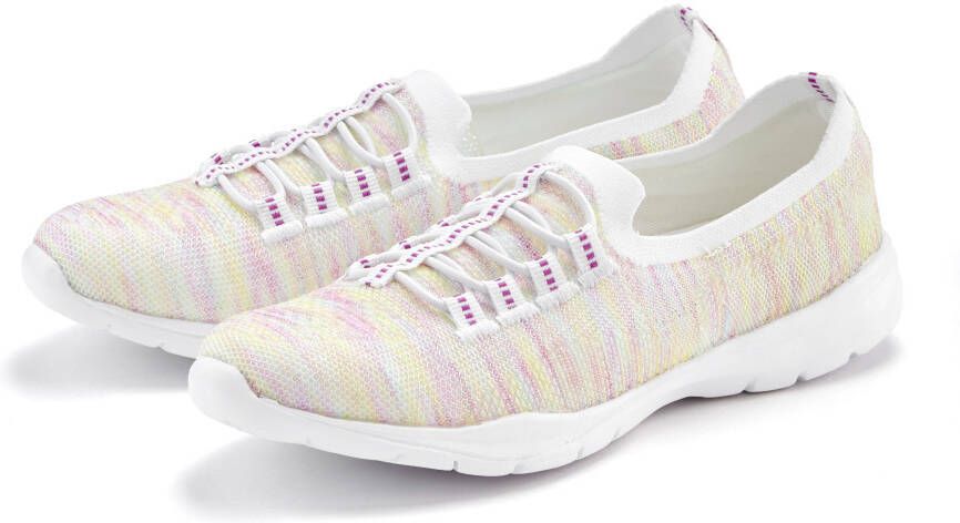 Lascana Sneakers Slippers lage schoenen om in te schieten licht meshmateriaal VEGAN