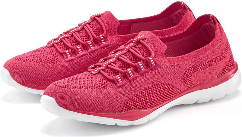 Lascana Sneakers Slippers lage schoenen om in te schieten licht meshmateriaal VEGAN