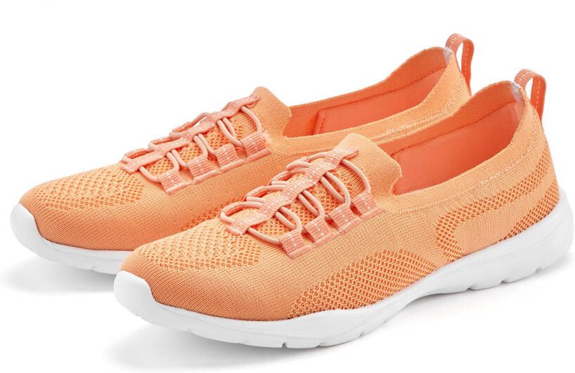 Lascana Sneakers Slippers lage schoenen om in te schieten licht meshmateriaal VEGAN