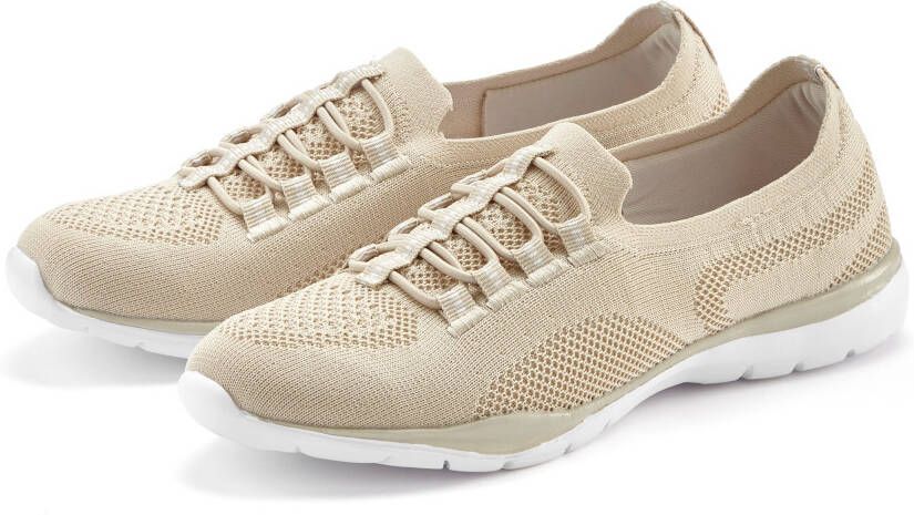 Lascana Sneakers Slippers lage schoenen om in te schieten licht meshmateriaal VEGAN