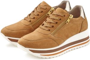 Lascana Sneakers van hoogwaardig leer met modieuze plateauzool