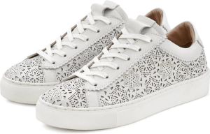 Lascana Sneakers van leer met uitsparingen