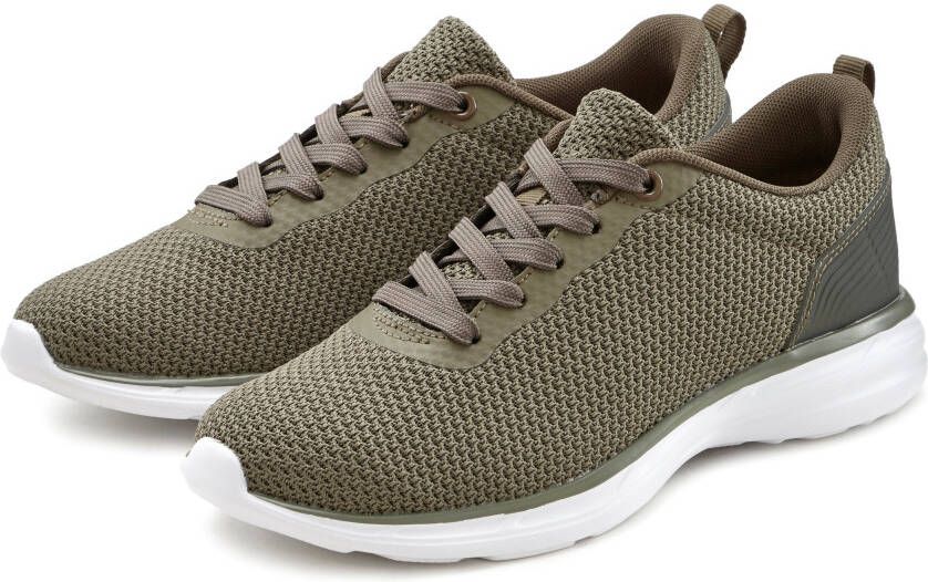 Lascana Sneakers Veterschoen lage schoen vrijetijdsschoen ultralicht VEGAN - Foto 1