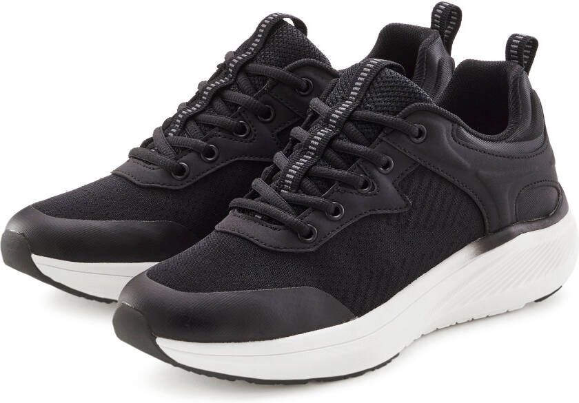 Lascana Sneakers Vrijetijdsschoen veterschoen met uitneembare binnenzool VEGAN