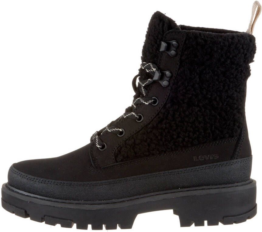 Levi's Hoge veterschoenen SOVI QUILTED met logo op de hiel
