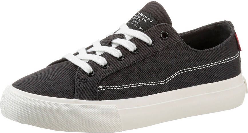 Levi's Plateausneakers DECON LACE S met contrastnaden vrijetijdsschoen lage schoen veterschoen