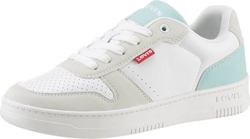 Levi's Plateausneakers Drive S met contrastafwerkingen vrijetijdsschoen lage schoen veterschoen