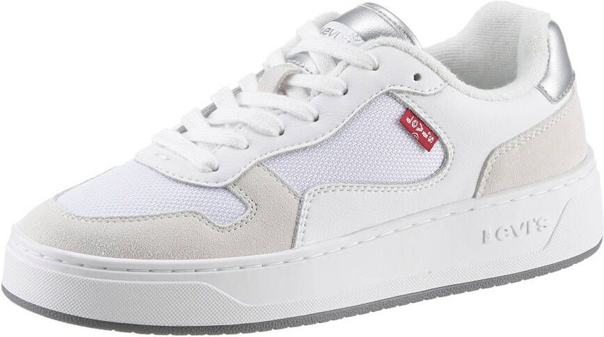 Levi's Plateausneakers GLIDE S met contrastafwerkingen vrijetijdsschoen lage schoen veterschoen