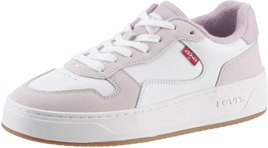 Levi's Plateausneakers GLIDE S met contrastafwerkingen vrijetijdsschoen lage schoen veterschoen