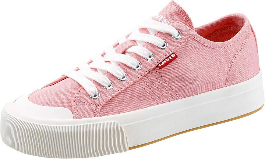 Levi's Plateausneakers HERNADES 3.0 met rood label vrijetijdsschoen lage schoen veterschoen