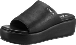 Levi's Slippers Charlotte met gestempeld logo