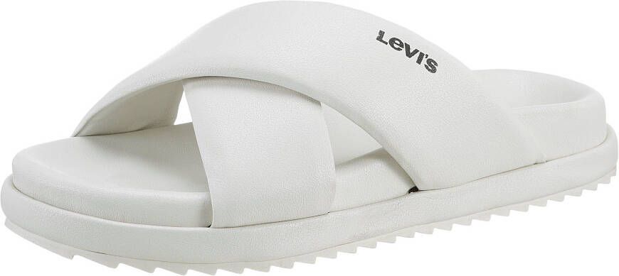 Levi's Slippers Lydia met logoprint opzij