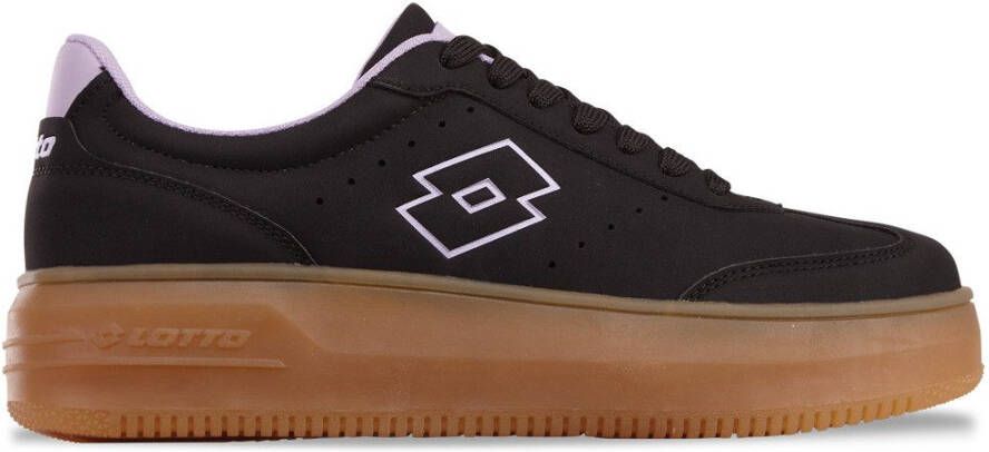 lotto Sneakers op honingkleurige plateau-sneakerzool