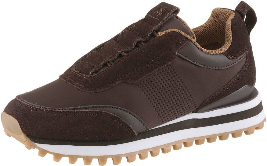 Marc O'Polo Slip-on sneakers BJORNA Lage schoen vrijetijdssneaker profielzool met memory foam-uitrusting