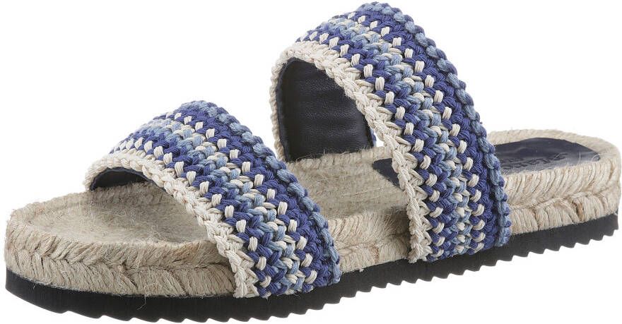 Marc O'Polo Slippers met modieuze strepen