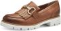 Marco Tozzi Instappers Chunky loafer slipper in vegan verwerking - Thumbnail 1