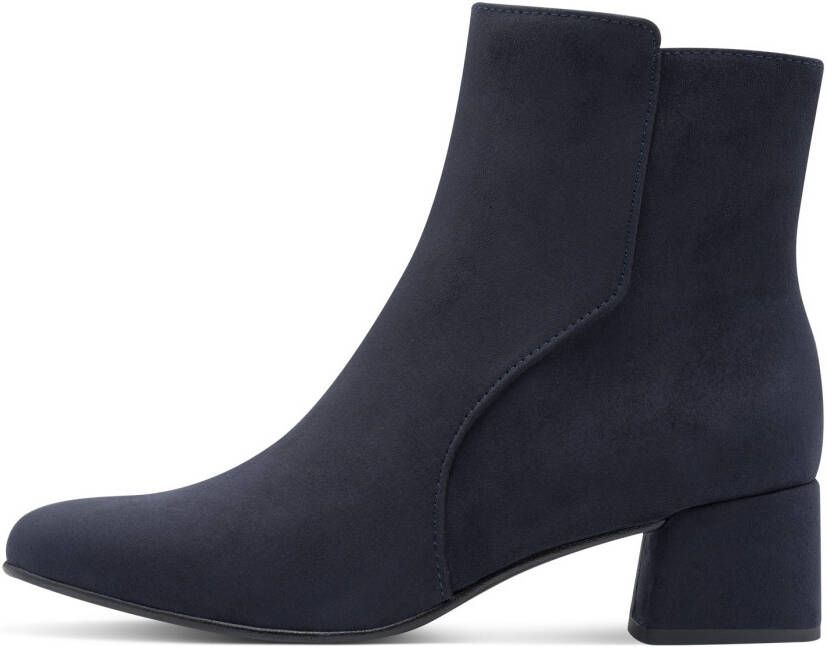 Marco Tozzi Laarsjes blokhak zakelijke schoen enkellaarsjes met siernaden - Foto 4