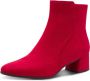 Marco Tozzi Enkellaarsjes rood Textiel Dames - Thumbnail 2