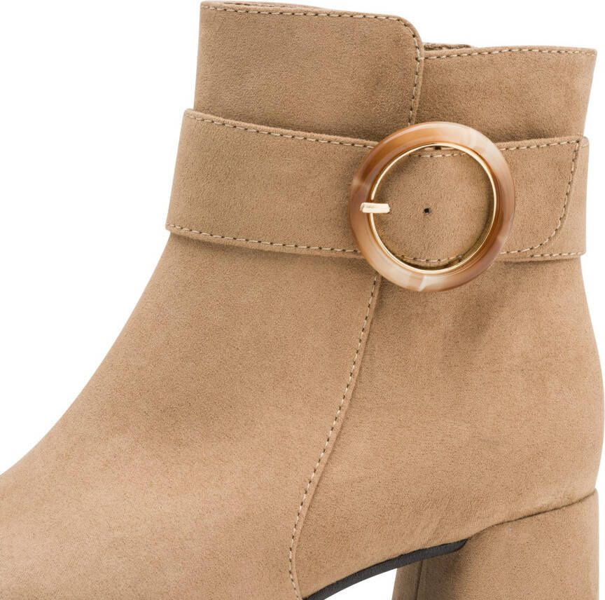 Marco Tozzi Laarsjes blokhak avondschoen feestschoen met siergesp - Foto 2