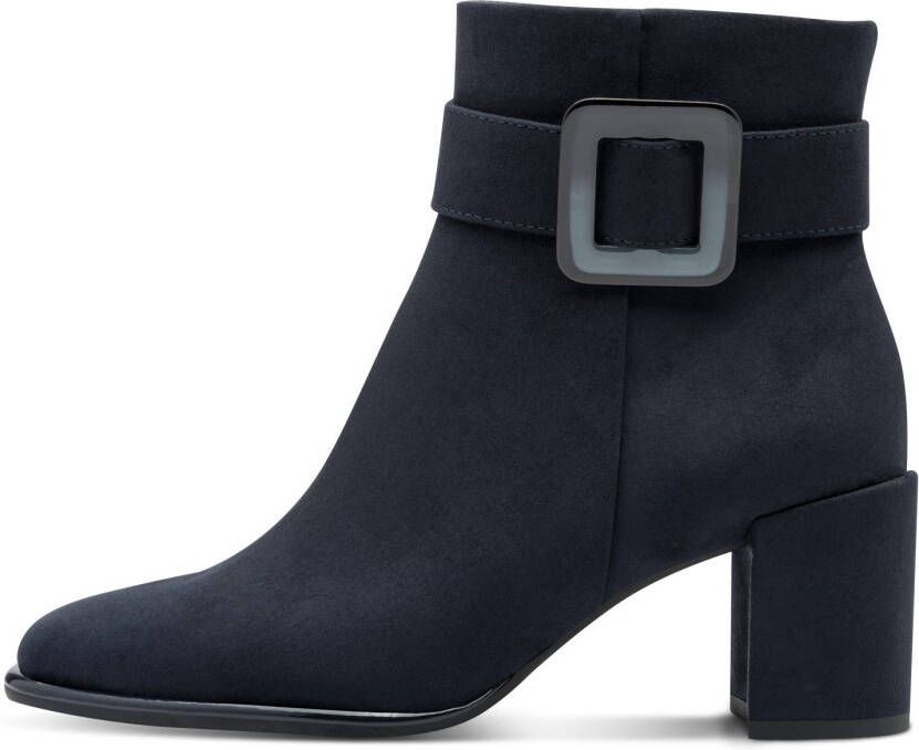 Marco Tozzi Laarsjes blokhak enkellaarsjes met modieuze siergesp - Foto 4