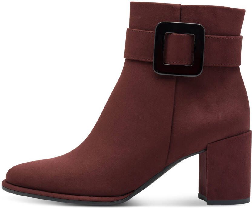 Marco Tozzi Laarsjes blokhak enkellaarsjes met modieuze siergesp - Foto 2