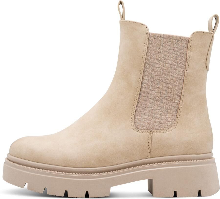 Marco Tozzi Chelsea-boots blokhak enkellaarsjes herfstlaarzen stretchinzet buiten - Foto 6