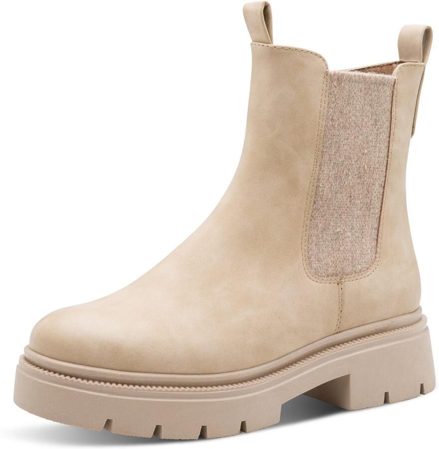 Marco Tozzi Chelsea-boots blokhak enkellaarsjes herfstlaarzen stretchinzet buiten - Foto 2