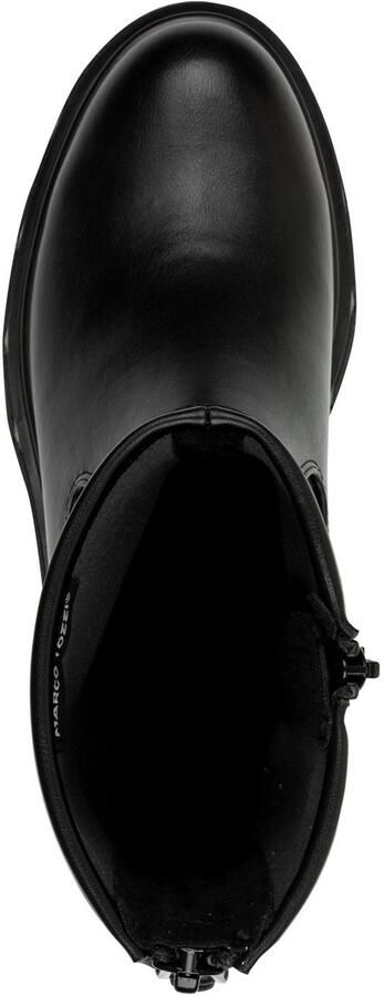 Marco Tozzi Laarsjes blokhak herfstboots met sierlijk versierde siersluiting - Foto 5