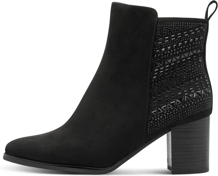 Marco Tozzi Laarsjes blokhak zakelijke enkellaars in veganistische uitvoering - Foto 2