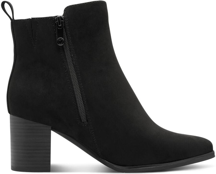 Marco Tozzi Laarsjes blokhak zakelijke enkellaars in veganistische uitvoering - Foto 3