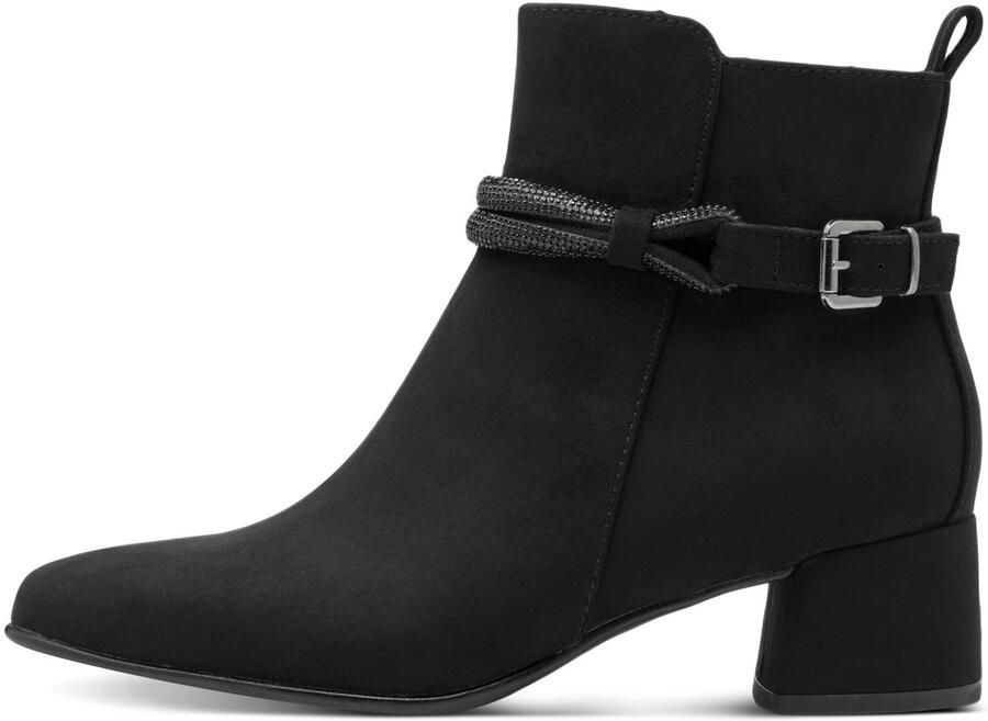 Marco Tozzi Laarsjes blokhak enkellaarsjes zakelijke schoen met elegant sierkoord - Foto 6