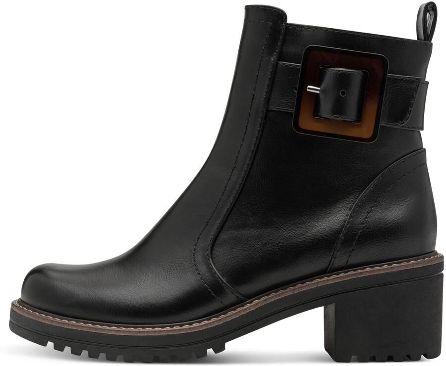 Marco Tozzi Laarsjes blokhak herfstboots in veganistische uitvoering - Foto 4