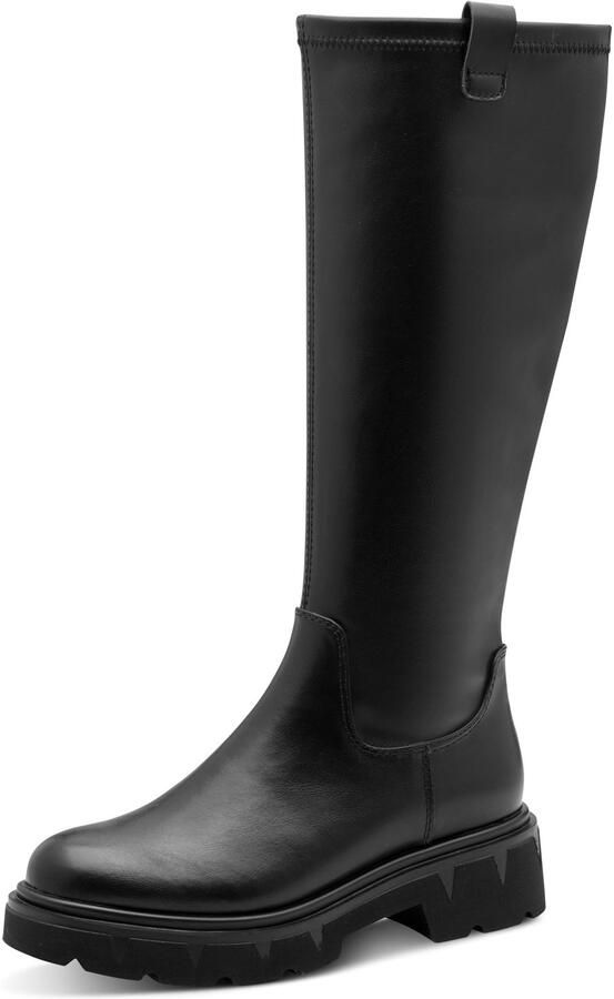 Marco Tozzi Laarzen blokhak lange laarzen met praktische binnenrits