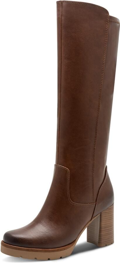 Marco Tozzi Laarzen hakken lange laarzen in vegan-verwerking