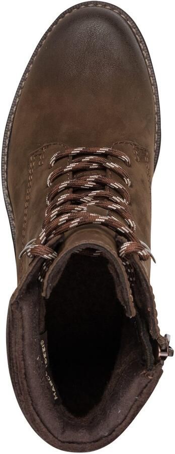 Marco Tozzi Winterlaarsjes blokhak veterboots winterboots met haken in bergbeklimmerslook - Foto 6