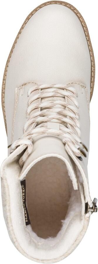 Marco Tozzi Winterlaarsjes blokhak veterboots winterboots met haken in bergbeklimmerslook - Foto 7