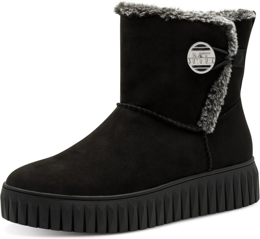 Marco Tozzi Winterlaarzen Plateau ritslaarzen met imitatiebont aan de schachtrand - Foto 2