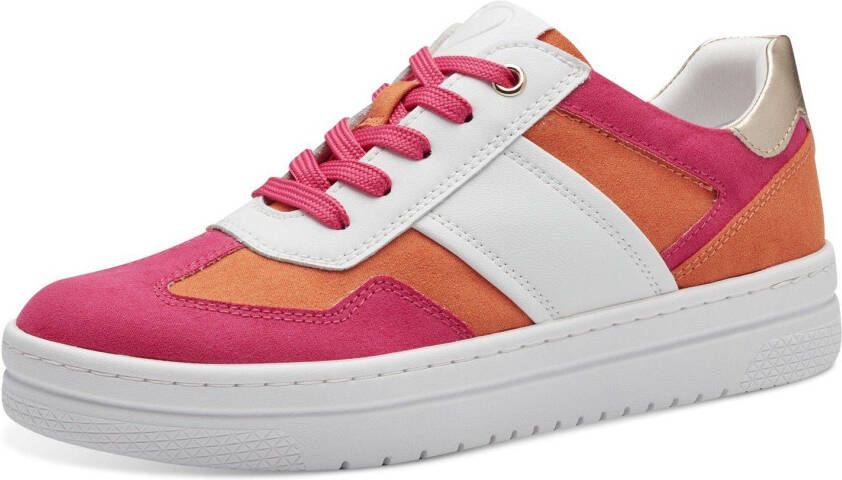 Marco Tozzi Plateausneakers vrijetijdsschoen lage schoen veterschoen in vegan uitvoering - Foto 2