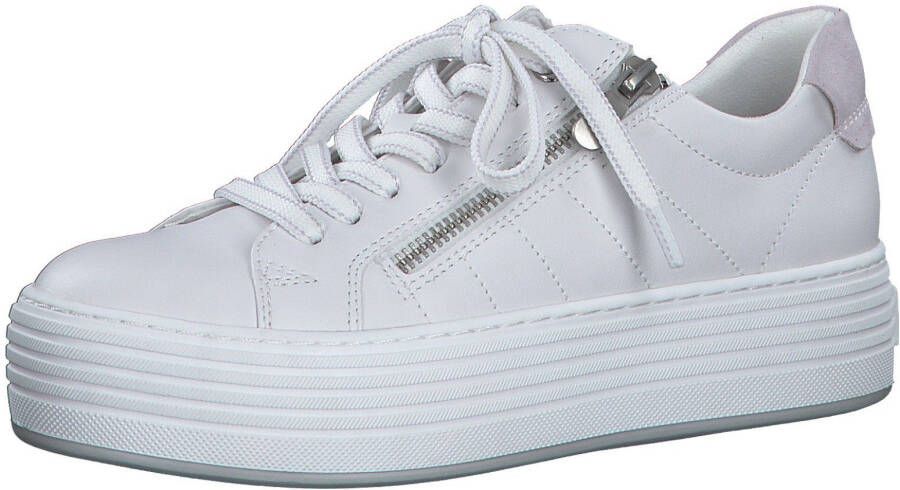 Marco Tozzi Plateausneakers met contrastbeleg bij de hiel