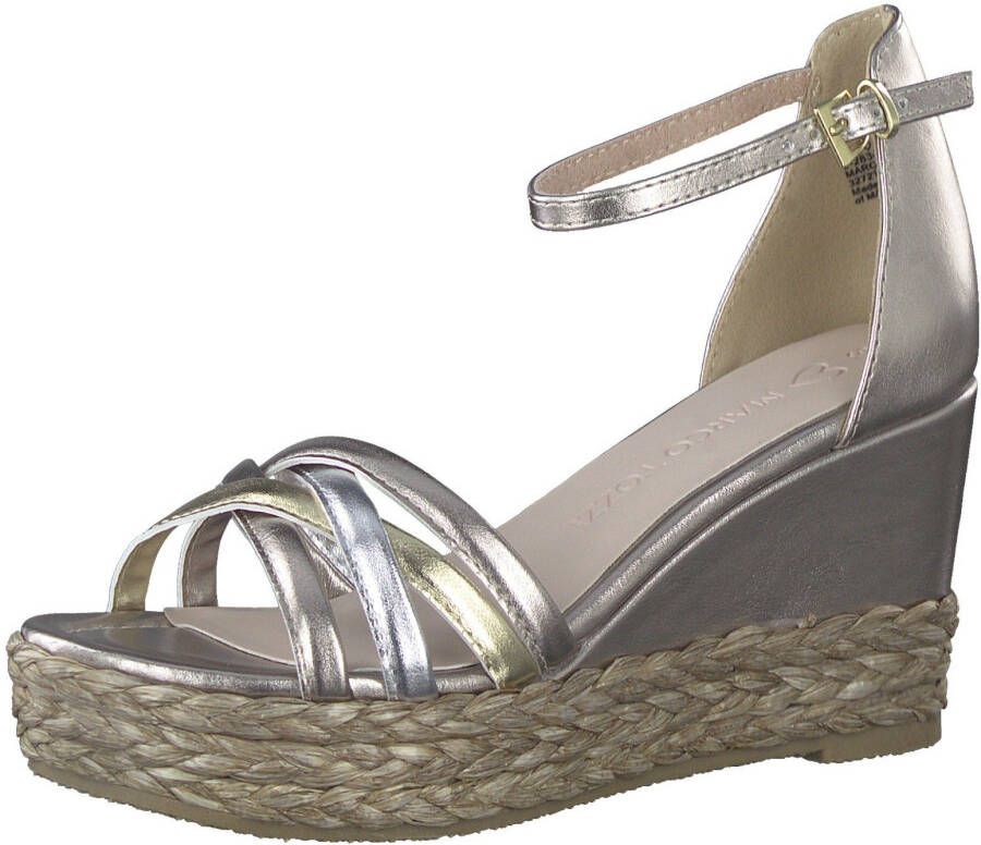 Marco Tozzi Sleehaksandaaltjes met een verstelbaar riempje - Foto 2