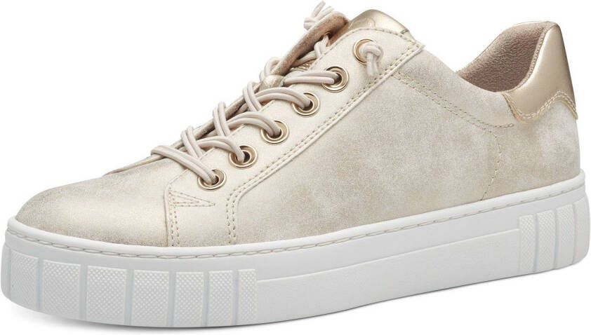 Marco Tozzi Slip-on sneakers Vrijetijdsschoen lage schoen instapschoen in metallic look - Foto 2