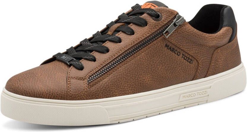 Marco Tozzi Sneakers vrijetijdsschoen halfschoen veterschoen met zijlogo-debossing