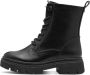Marco Tozzi Veterlaarsjes blokhak veterschoenen met feel me uitrusting - Thumbnail 1