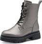 Marco Tozzi Veterlaarsjes veterboots herfstboots in coole metallic-look - Thumbnail 2