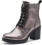 Marco Tozzi Veterlaarsjes hakken enkellaars veterschoenen in vegan-verwerking - Thumbnail 2