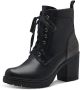 Marco Tozzi Veterlaarsjes hakken enkellaars veterschoenen in vegan-verwerking - Thumbnail 2