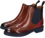 Melvin & Hamilton Chelsea-boots Selina 6 plantaardig gelooid Brogue kostuumschoen enkellaars met lyrale gaten - Thumbnail 2
