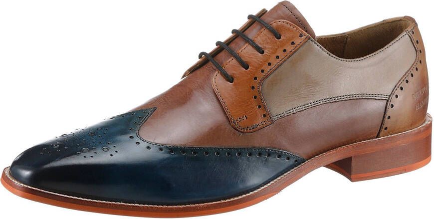 Melvin & Hamilton Schoenen met perforatie Jeff 14 met leren binnenzool